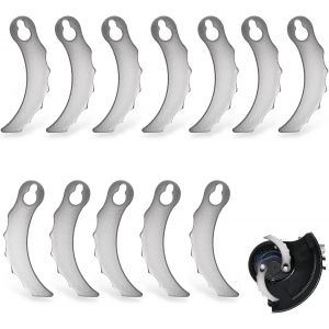 Lame pour Coupe Bordure, 12 Pcs Lames Métal Coupe Bordure,Lames de Tondeuses Rechange,pour 198426-9/198383-1 - Neuf