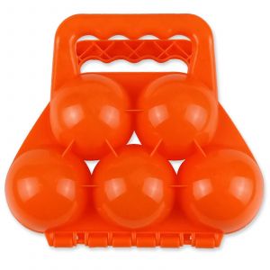 Boule De Neige 5 En 1 À Pince, Jeu Interactif De Combat De Neige, Moule À Sable, Cadeau D'hiver Pour Enfants De 3 Ans Et Plus, Orange - Neuf