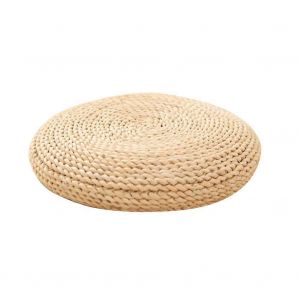 Coussin De Tissage De Pouf Naturel Rond Remplir L'oreiller De Soie Dentaire Doux Chaise De Yoga Tapis De Si&egrave;ge Coussin De Fen&ecirc;tre (B - Neuf