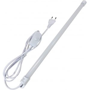 Lampe Sous Meuble Cuisine 43Cm, Lampe De Placard R&eacute;glette Led 6W, Lumi&egrave;re Blanche 6000K, 500Lm, Lampe D'Armoire Barre Lumineuse Avec Fiche Et Interrupteur 230V [Classe &Eacute;nerg&eacute;tique A+] - Neuf