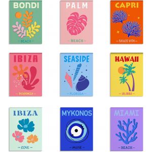 Eryi-9pcs Affiche Decoration Murale College Dortoir Tableau Decoration Murale Poster Mural Décoration Affiche Decoration Décoration Murale Tableaux Posters Et Arts Décoratifs Ouverture De L'école - Neuf