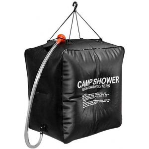 40L Portable Solaire de Camping Sac de Douche de plein air de la Randonnée, le Camping, les Voyages, Chauffée, Bain de Sac d'Eau avec Douche Flexible Tube, Pendre le Cordon avec Crochet - Neuf