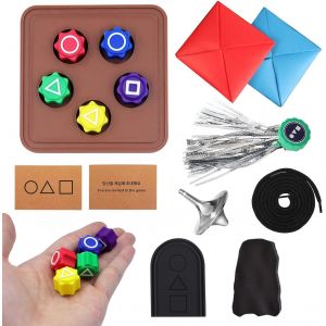 MDY-Gonggi Jeu coréen traditionnel, Gonggi Jack Stone Pebbles Set Mini jeu de pierres de préhension classique Coordination ?il-main Jouet éducatif amusant pour enfants Jeu traditionnel coréen Gonggi - Neuf