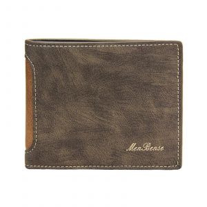 Fashion Blocage De Couleur &Agrave; Court Porte-Monnaie Pour Homme - Pochette En Cuir Sac &Agrave; Main Avec De Multiples Fentes Pour Cartes, Une Taille, Un Mat&eacute;riau Durable - Neuf