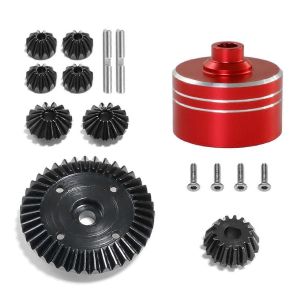 Pour TAMIYA XV02 TT02 TT02B 1/10 RC voiture mise à niveau kit de pièces rouge - Neuf