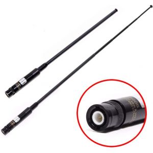 RH-660S BNC VHF UHF 144/430MHz à Double Bande Antenne Télescopique Antenne Radio Bidirectionnelle à Gain élevé pour Kenwood ICOM IC-V8 IC-V80 IC-V82 IC-V85 TK100 Radio Baofeng Ham - Neuf