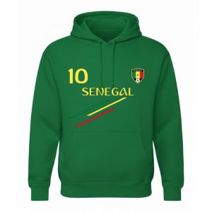 Sweat &Agrave; Capuche Homme Foot Inspir&eacute; S&eacute;n&eacute;gal (Taille L,Couleur Blanc) - Neuf