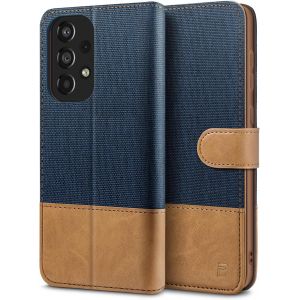 KALANKA-BEZ Coque pour Samsung A33 5G, Etui pour Samsung Galaxy A33 5G Housse en Cuir de Protection [RFID Blocage] Portefeuille en Cuir Polyur&eacute;thane, Pochette pour Monnaie, Fermeture Magn&eacute;tique, Azul - Neuf