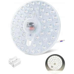 Kal-24w Module Anneau Led, Avec Support Magnétique Retrofit 4000k Blanc Naturel Kit De Conversion Pour Plafonniers Et Appliques Murales Remplacement De La Lampe Fluorescente Circulaire - Neuf