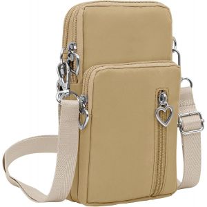 CAUC-Petit Sacoche Telephone Portable Femmes,Sac T&eacute;l&eacute;phone Portable Femme,Petit Portefeuille de Sac &agrave; Main de t&eacute;l&eacute;phone,Crossbody Pochette Sacoche Running Armbag - Neuf