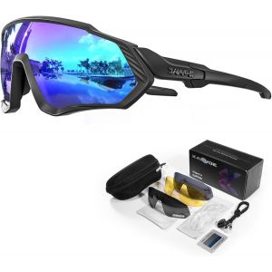 Lunettes De Soleil Polarisantes Pour Cyclisme, Ensemble De 5 Ou 1 Verres Interchangeables, Lunettes Sportives Pour Hommes Et Femmes K9408[Z780] - Neuf