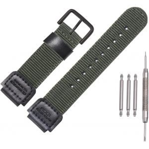 Kal-Bracelet De Rechange En Nylon De 18 Mm Pour Montre Casio Ae1200wh Ae-1000 Sgw-300h/400 W-735 Prg270 - Neuf