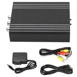 Interface multimedia HD vers convertisseur CVBS et S-Video, prise en charge 1080p/720p pour appareil photo, ordinateur portable, prise americaine 110-240 V - Neuf