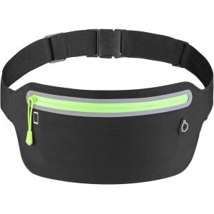 JEXNOVASHOP-Ceinture de Course Fine - Sac Banane Ultra l&eacute;ger - pour Femme et Homme, Noir, Moderne - Neuf