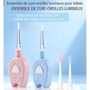 &Eacute;puiseur d'oreille balayage de fourrure visible pour les enfants &Eacute;couleur d'oreille &Eacute;couleur d'oreille avec lampe &Eacute;couleur d'oreille b&eacute;b&eacute; &Eacute;couleur d'oreille - Neuf