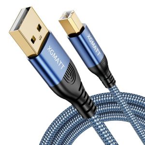 JGD-USB-Druckerkabel 3M, USB A auf USB B Drucker Kabel, USB 2.0 Typ B Kabel,Hochgeschwindigkeits-Scanner, kompatibel mit Lexmark, Dell, HP, Canon, Epson, Xerox, Brother, DAC und mehr, Blau - Neuf