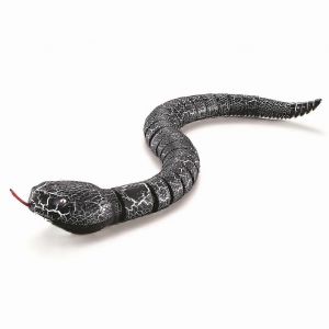 Serpent jouet t&eacute;l&eacute;command&eacute; de 39 cm (15,5 pouces) avec sonnette infrarouge rechargeable, langue r&eacute;tractable et queue qui se balance. Cadeau id&eacute;al pour les enfants. - Neuf