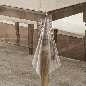 Ulteronixshop-Nappe En Pvc Transparent - Protection De Table Rectangulaire En Plastique Imperm&eacute;able Et Facile &Agrave; Nettoyer Pour Salle &Agrave; Manger, F&ecirc;te, &Eacute;tabli - R&eacute;sistante &Agrave; L'huile Et Aux Taches - R&eacute;uti - Neuf