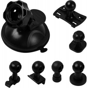 Support de Fixation &agrave; Ventouse, Voiture Support Cam&eacute;ra Embarqu&eacute;e 6 Types Adapter &agrave; 360 Degr&eacute;s Angle, Dash Cam Support de Fixation &agrave; Ventouse pour La Conduite de Cam&eacute;scope GPS - Neuf