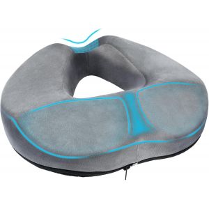 SUBZONAL-Coussin Coccyx Ergonomique &iquest; Coussin Chaise Bureau en Mousse &agrave; M&eacute;moire, Donut pour Assise Confortable, Anti Escarres Fessier, Id&eacute;al pour Maison, Bureau et Voiture - Neuf
