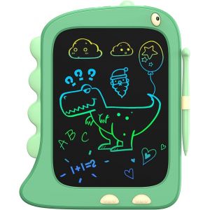 MDY-Orsen Tablette D'&eacute;criture LCD de 8,5 Pouces, Tablette Graphique, Ardoise Magique, Tablette Dessin Enfant de 2 3 4 5 6 7 Ans Filles et Gar&ccedil;ons Cadeau d'anniversaire pour Les Enfants Dinosaure Joue - Neuf