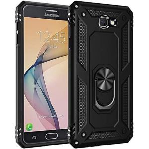 Kal-Coque Pour Galaxy J7 Prime/ On7 2016, Étui Protection Tpu Souple Durable Avec Support De 360° Rotation Anneau [Support De Voiture Magnétique] [Protection Antichoc] [Armor Box] Coque, - Neuf
