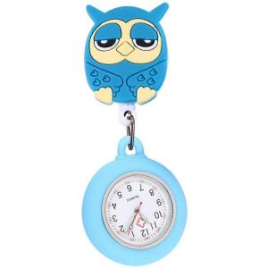 Infirmière Gousset Montre Gousset Montre À Revers Montre : Silicone Hibou Broche Extensible Infirmière Montre Infirmière Montre - Neuf