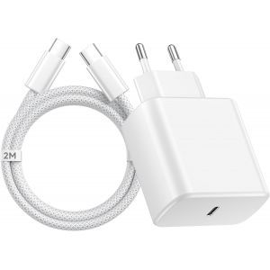 KALANKA-Chargeur USB C 45W Super Charge Rapide pour Samsung Galaxy S26/S25/S24+/S24 Ultra/S23+/S23 Ultra/S22/S21/Note20/A73, Prise USB C Charge Rapide Chargeur USBC et Cable UsB C 2M pour iPhone Huaw - Neuf