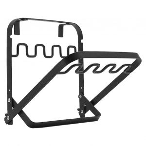 Support de sac poubelle pliable portable extra large support de sac à ordures en fer épais pour l'extérieur Noir - Neuf