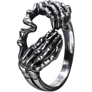 Amour Main Signe Bagues Pour Femmes - Nouveaut&eacute; Coeur Forme R&eacute;tro Alliage Bagues Bijoux Accessoire Cadeaux Taille 5-10 (Argent, 6) - Neuf