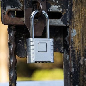 Cadenas &agrave; combinaison, cadenas en acier inoxydable &agrave; longue anse robuste - Cadenas &agrave; combinaison &agrave; 4 roues pour casiers de gym, unit&eacute;s de stockage, abris, garages, cl&ocirc;tures. - Neuf