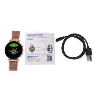 Montre Connectee Etanche Ip67, Moniteur De Frequence Cardiaque Et De Pression Arterielle (Or) - Neuf
