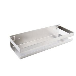 Étagère de cuisine design en acier inoxydable sans perforation, 20 cm, universelle pour salle de bain et cuisine - Neuf