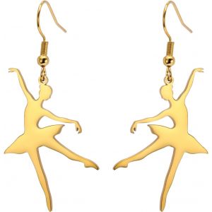Kal-Boucles D'oreilles Gymnastique Ballerine Boucles D'oreilles Danse Ballerine Boucles D'oreilles Pendantes Danse Ballerine Inspiration Bijoux Danse Ballerine Cadeaux De Récital Pour Femmes - Neuf