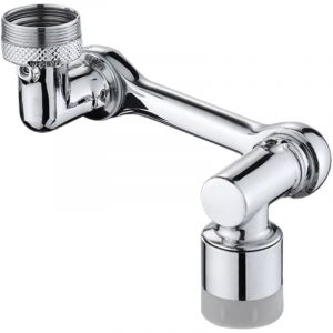 Rallonge de robinet universelle rotative à 1080°, bras robotisé rotatif grand angle, robinet filtre anti-éclaboussures universel, robinet avec 2 modes de sortie d'eau (mode double) - Neuf