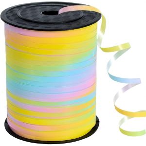 Ruban Cadeau De 450 M - Couleur Macaron - 5 Mm - Pour Ballons - Ruban D'emballage Cadeau Pour D&eacute;coration De No&euml;l, Emballage Cadeau - D&eacute;coration De Mariage (500 Yards De Ballon) - Neuf