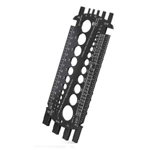 jauge de boulon (m&eacute;trique et SAE),calibreur de boulons pour dimensionner rapidement les &eacute;crous et les boulons,mesure des boulons en plastique &agrave; - Neuf