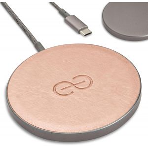 Empower Magnetic Wireless Charger Pad - Compatible Avec Magsafe Pour Iphone 16/15/14/13/12 & Qi-Certified Devices - Premium Vegan Leather [Vert] - Neuf