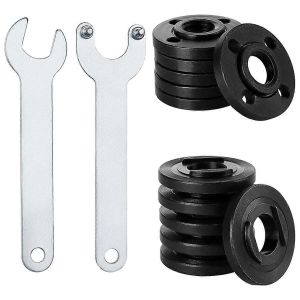 12 &eacute;crous &agrave; bride pour meuleuse d'angle 5/8""-11,avec 2 cl&eacute;s - Neuf