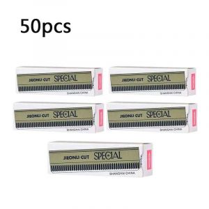 TrimmerRazor lame pour maquillage Permanent outil de beaut&eacute; Microblading couteaux &agrave; sourcils en acier inoxydable sourcil sourcils tatouage - Type [A0199]-50pcs - Neuf