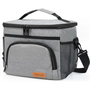 KALANKA-Sac Isotherme Repas 8L,Sac &agrave; Lunch,D&eacute;jeuner Isotherme Lunch Bag pour Le Travail, Portable, pour Manger Pendant Le Voyage,pour Femmes Hommes - Neuf