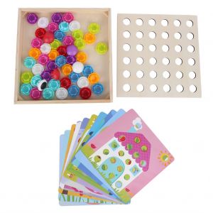 Jeux De Societe A Chevilles, Jouets Educatifs A Faire Soi-Meme, Melange De Couleurs, Mosaique - Neuf