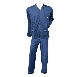 Pyjama Homme Long Chevignon Boutonn&eacute; Pacey Marine - Neuf