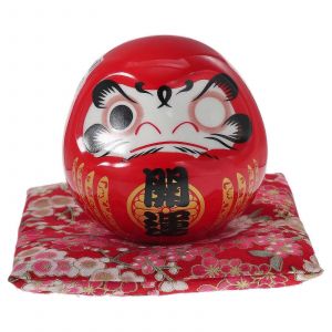 Statue de Daruma de style japonais en céramique, décoration pour la maison, le bureau ou le restaurant - Neuf
