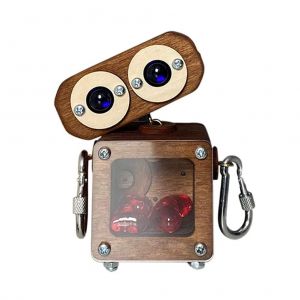 Robot En Bois, Cube Deformable, Decoration De Bureau, Jouet, Voiture, Cadeau Pour Enfants, Cadeau De Fete Des Peres - Neuf