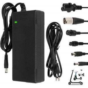 Asfasfq-Chargeur 42v 2a Pour Trotinette Electrique¿Chargeur Hoverboard, 36v Universel Chargeur Batterie Lithium Avec 6 Connecteurs¿Charge Rapide Pour E-Bike¿ Hoverboard¿Scooter Électrique - Neuf