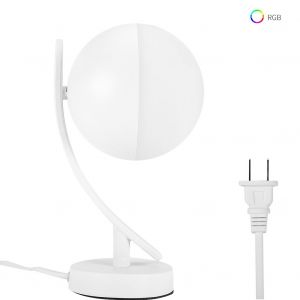 Hjlian Lampe De Bureau Intelligente Sans Fil Wi-Fi Rgbw A Commande Vocale, Lampe De Table Led 100-264 V Ca Avec Support De Lumiere - Neuf
