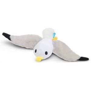 Eryi-Jouet Pour Chien Mouette Bark Peluche Oiseau Blanc Et Gris - Neuf