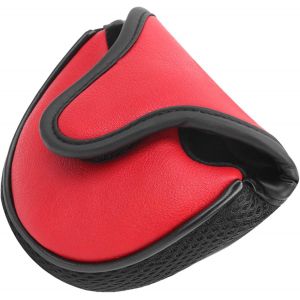 Housse De Tête De Putter De Golf En Cuir Pu Rouge - Neuf