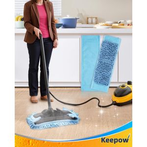 Tete de Serpilliere Microfibre Compatible avec Nettoyeur Vapeur Wagner 905e 915e 925e, Lavable en Machine Reutilisable, Lot de 4 - Neuf